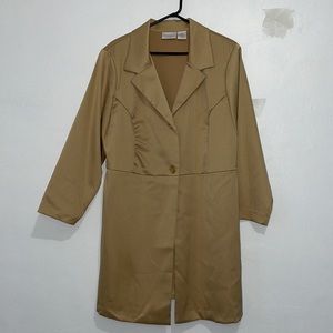 Size 22W Women’s Worthington Gold Trenchcoat